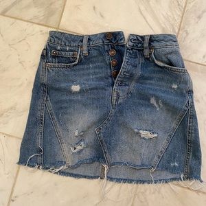 Free people Jean skirt